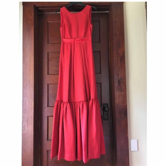 🆕 60%OFF‼️ZAC POSEN Red Sleeveless Dress Size0 S - Picture 6 of 8